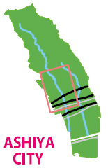 Ashiya City Guide Map Area 2