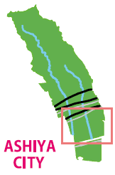 Ashiya City Guide Map Area 6