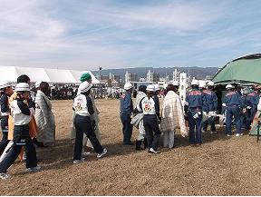 写真：救護所