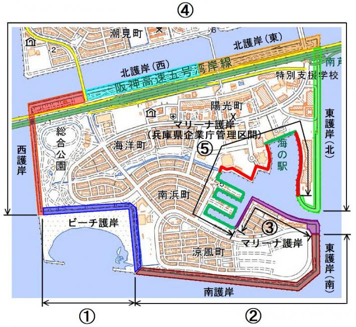 南芦屋浜護岸工事位置図_R5.11（修正）