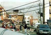 津知町12番震災直後の写真