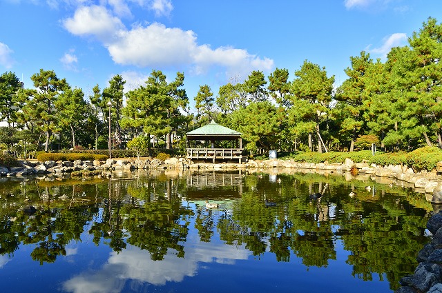 西浜公園の水面がきれい