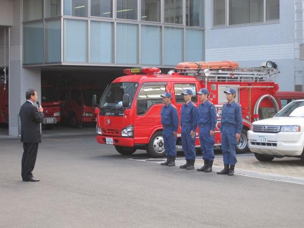 緊急消防救援隊として被災地へ出発