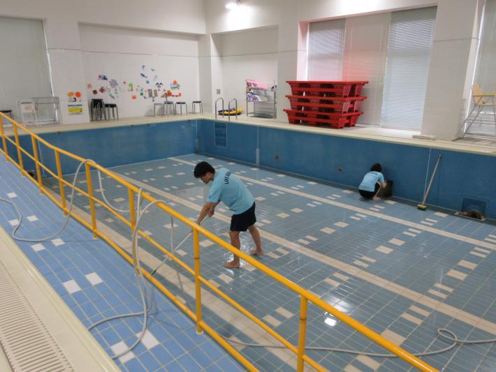 清掃中