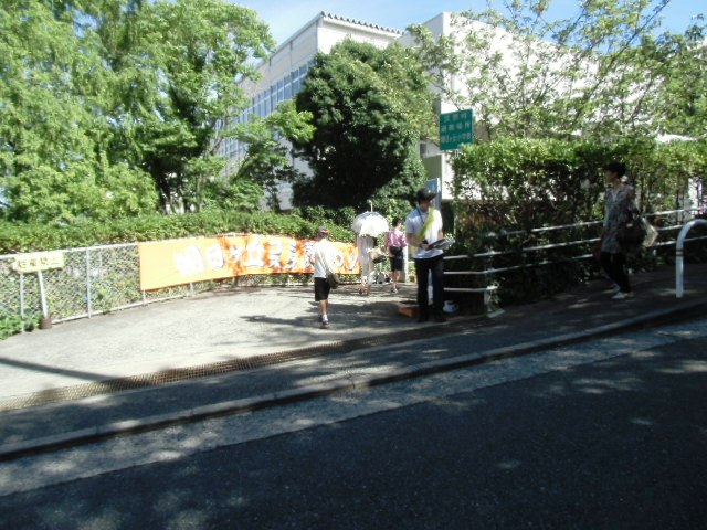 コミスク夏祭り啓発キャンペーン朝日ケ丘小学校1