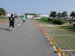 打ち水会場の様子の写真