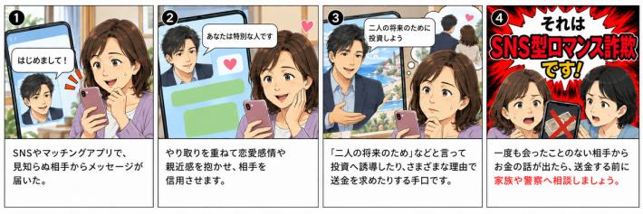 SNS型ロマンス詐欺