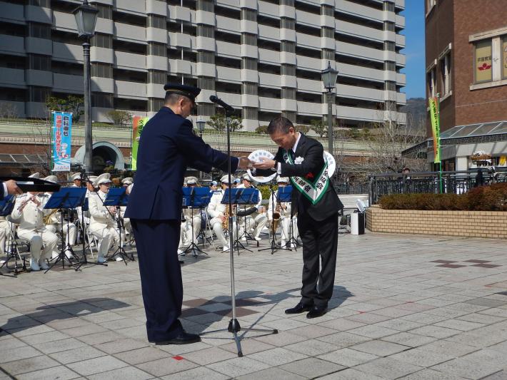 感謝状贈呈写真