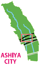 Ashiya City Guide Map Area 3
