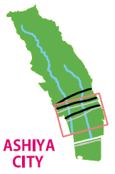 Ashiya City Guide Map Area 4