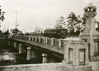 国道電車と業平橋（大正14年）