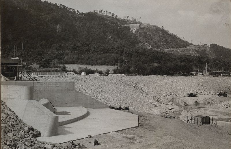 奥山の新貯水池