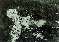 昭和32年-空から眺めた初期の霊園全景