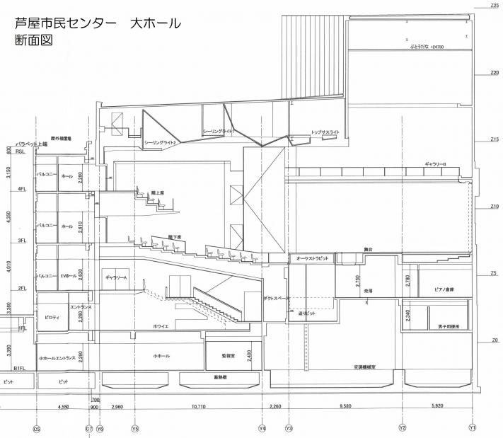 ホール断面図