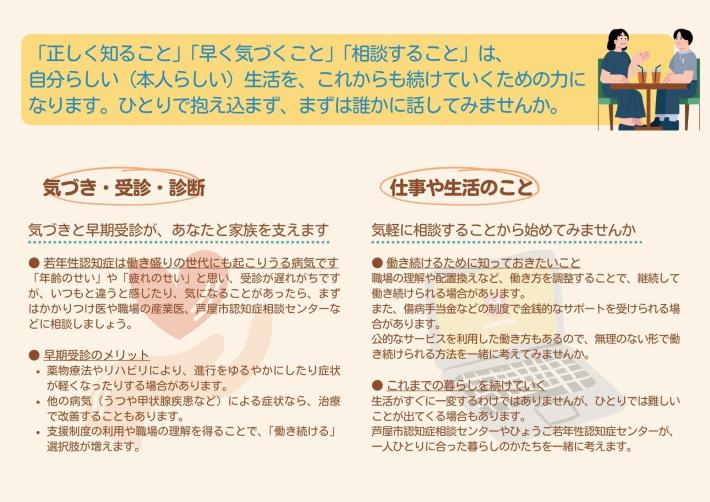 若年性認知症リーフレット2）