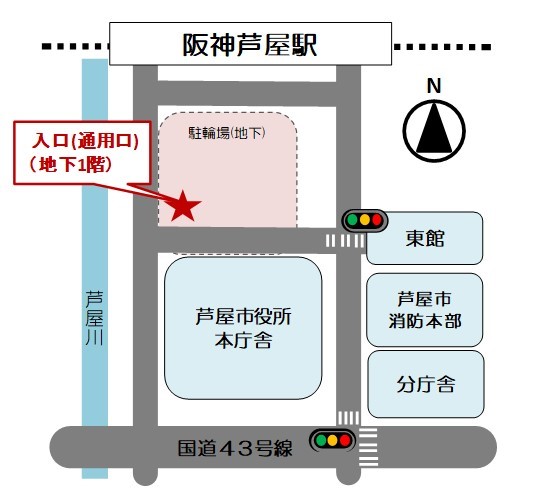 通用口案内図