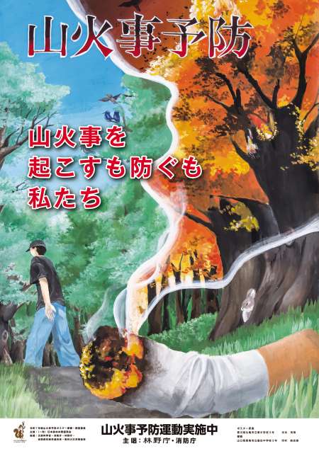 山火事予防ポスター