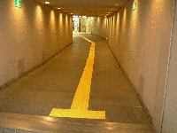 市役所地下通路内の写真