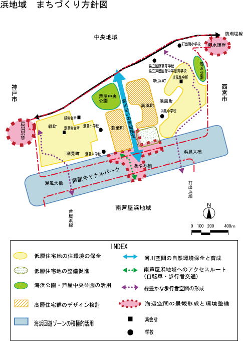 浜地域まちづくり方針図